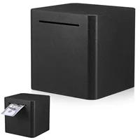 Stainless Steel Money Box Metal Saving Bank Piggy Adult For Bills Break To Open Kids 1