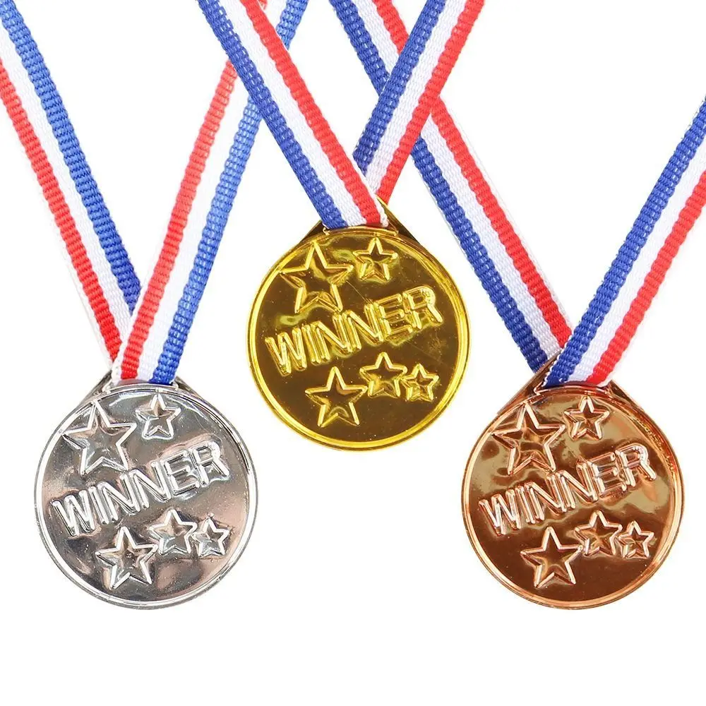 Winner Reward Gold Silver Bronze Medals Sports Game Dancing Children's Award Medals Running Swimming Plastic Competition Prizes award medals
