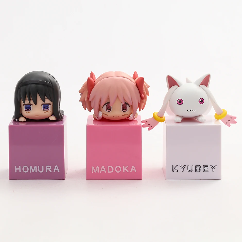 

Puella Magi Madoka Magica Kaname Madoka Akemi Homura Kyubey Q Статуэтка фотоигрушки 3 шт./комплект