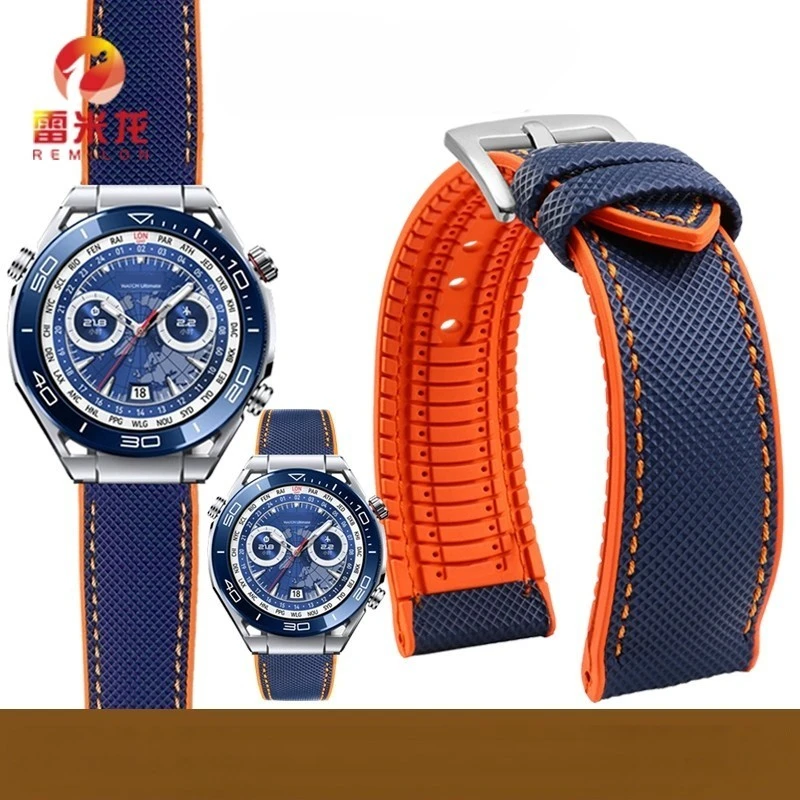 

Nylon rubber Strap 22mm 20mm For Huawei Watch GT2 GT3/3Pro GT4 Belt Samsung Galaxy Watch 42 46mm Waterproof Men women Watchband