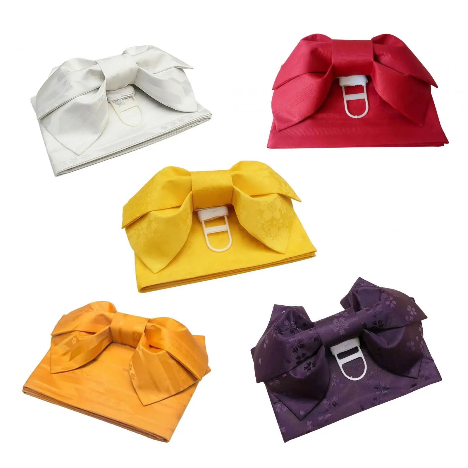 

Kimono Obi Japanese Sash Belt Cummerbund Sash Lady with Pre Tied Bow Comfortable Summer Bathrobe Waistband Waist Strap Belt