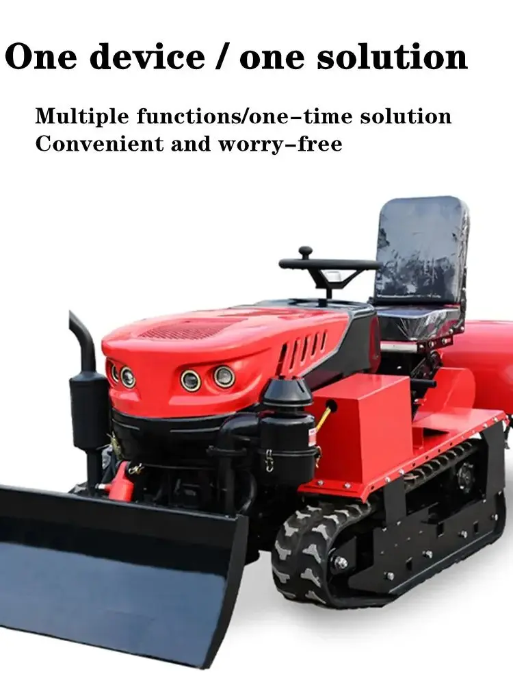 

25HP 35HP agricultural diesel tracked rotary tiller tractor weeding, sowing, fertilization, and trenching are hot sellers