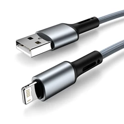 Premium 2m/3m USB Cable - Fast Charge Long Wire - 0.25m (Silver gray)