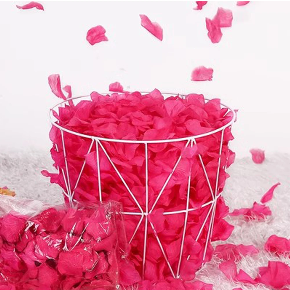 

1000pcs Artificial Rose Petals Colorful Simulated Petals Valentine's Day Anniversary Party Decor Wedding Scene Arrangement Porps
