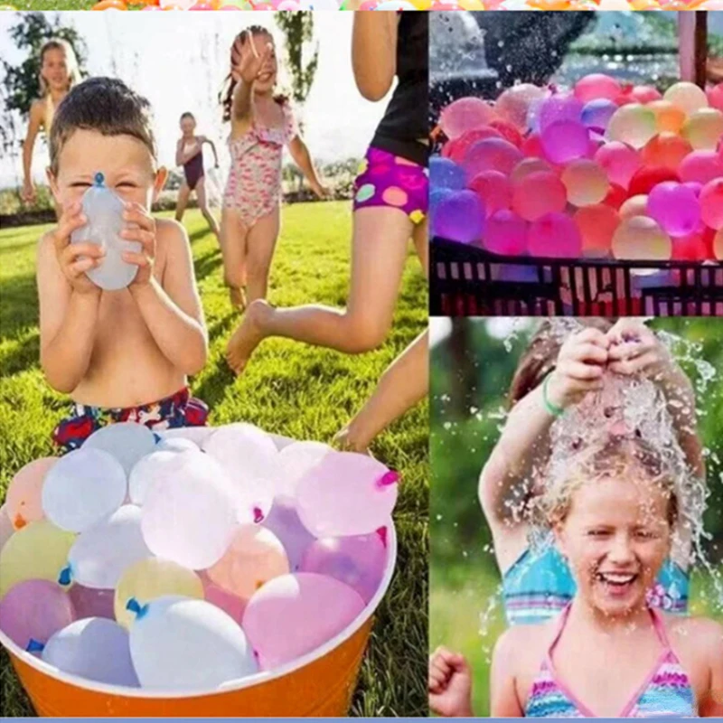 111pcs Water Bombs Balloon Amazing Children Water War Game Summer Outdoor Beach Kids Toy Party Birthday Party Decoration Globos