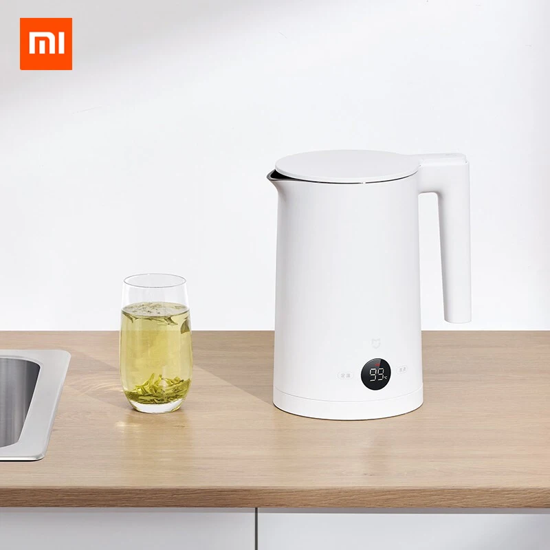 Xiaomi Mijia Chaleira Elétrica Inteligente Caldeira a Temperatura Constante Configuração de Exibição de Temperatura Isolamento 220v Novo 2023