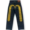 Long Pants Male Pants New Spring Autumn High Street Fashion Big M Printed Fashion Jeans Trousers Loose Straight Leg Men Casual 3