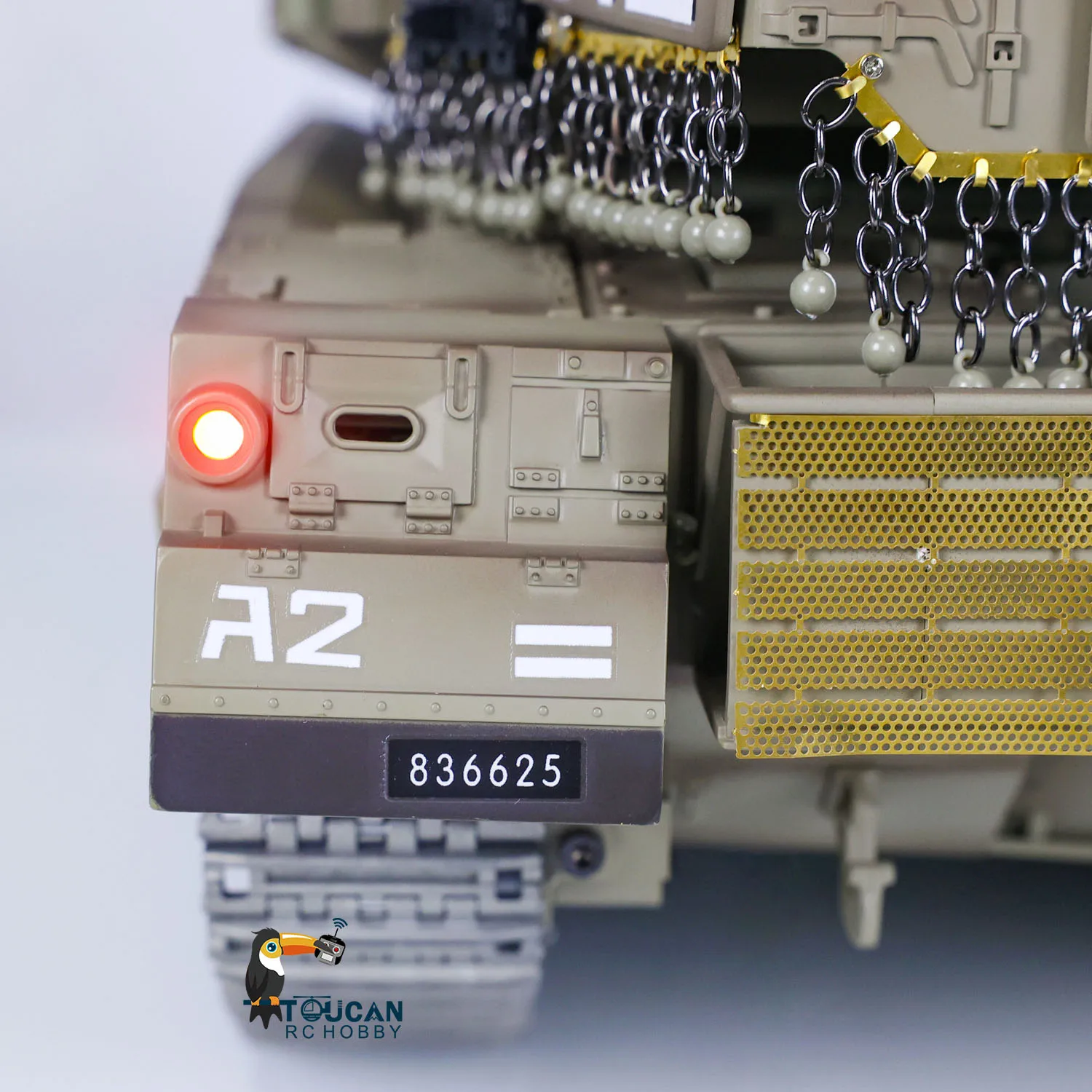 1:16 RC 밀리터리 전투 탱크, Heng Long IDF Merkava MK IV 3958 업그레이드 에디션, 투칸취미 사운드 라이트 연기 유닛 BB 펠렛 장난감