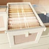 Clothes Organizer with Clear Cover Large Capacity Clothing Storage Box Oxford Cloth Jeans Underwear Bra Socks Wardrobe Organizer 4