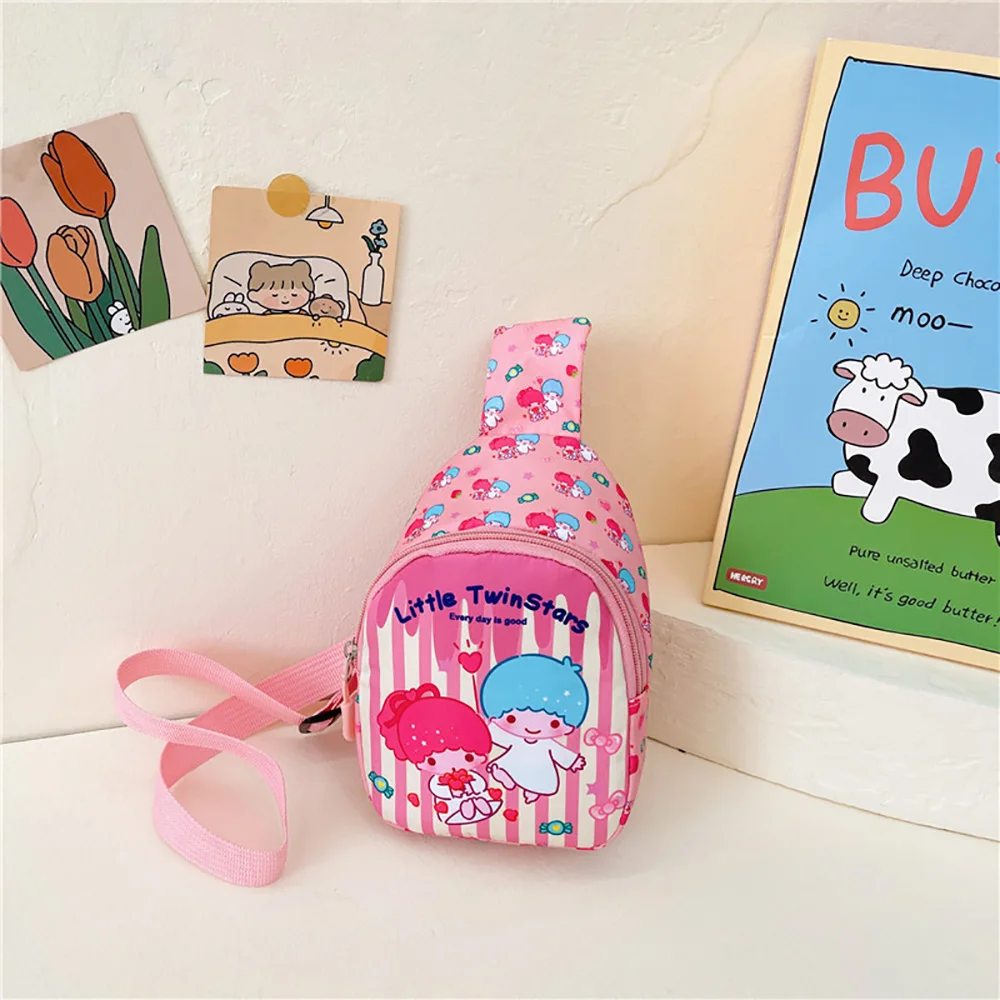 Children's Chest Bags Sanrio Cartoon Shoulder Bags Casual Messenger Pouch Fashion Versatile Chest Tote Outdoor Travel Backpack