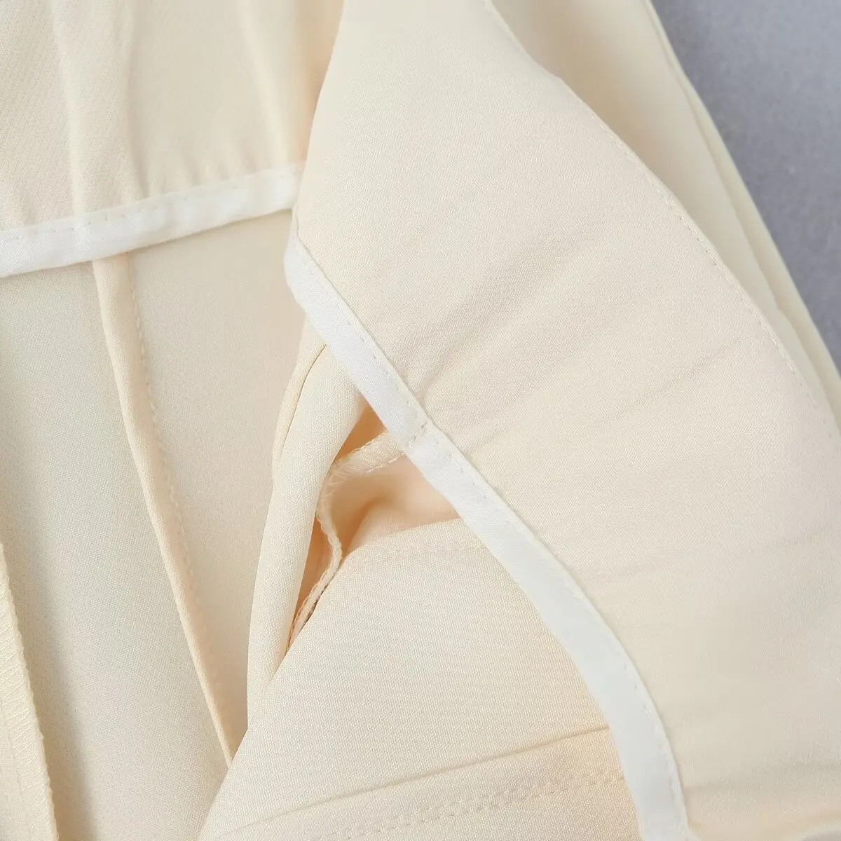 Dave&Di Fashion Ladies Clothes 2024 New Arrival Ins Fashion Retro High Waisted Blogger Wide Leg Pants Women Casual Trousers