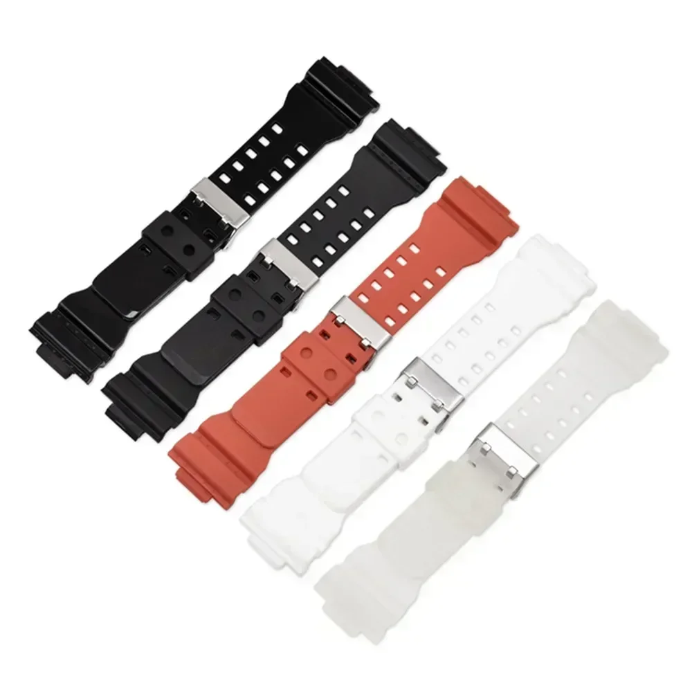 Enhanced Silicone Resin Watch Strap, 16mm, Compatible with Popular G-Shock Series