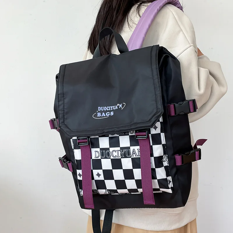 

Harajuku Style Male Women Backpack Fashion Laptop School Bag New Girl Boy Backpack Trendy Female Men Travel Book Student Bag