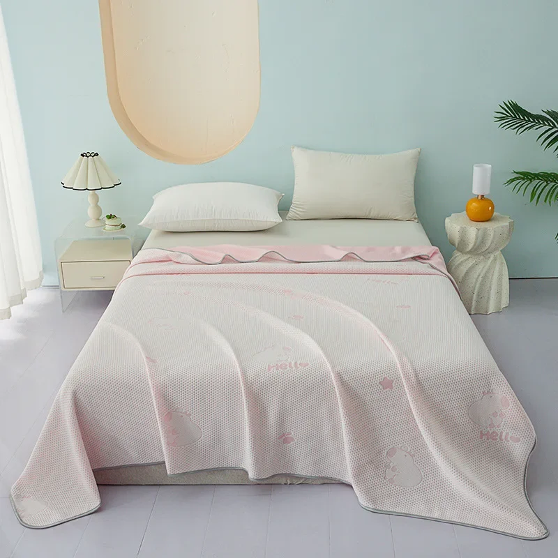 بطانية صيفية رائعة صديقة للبشرة ومريحة وخفيفة الوز...