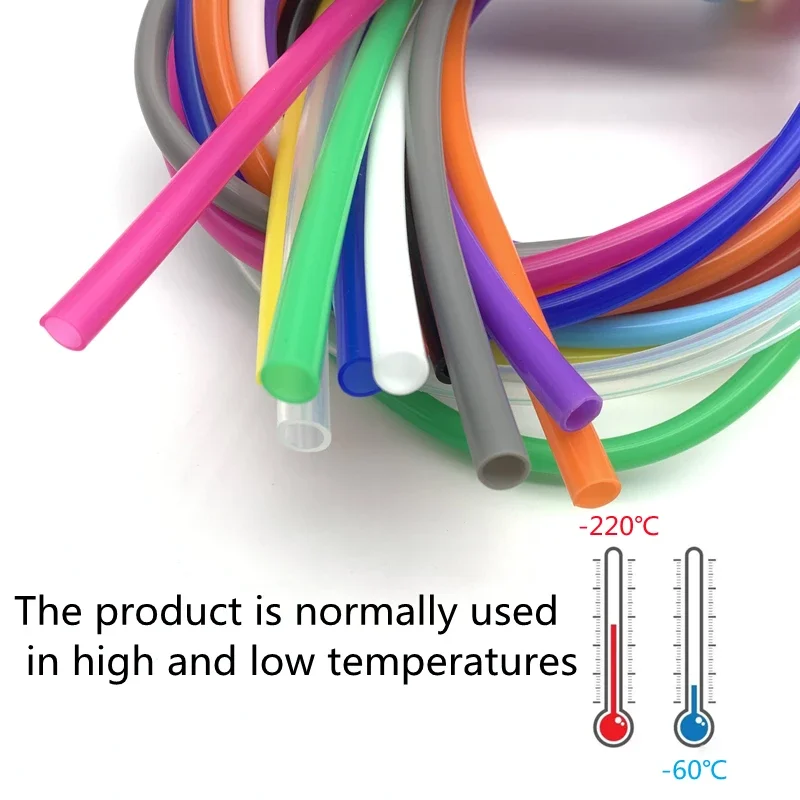 1 Meter Silicone Tube ID 2 3 4 5 6 7 8 9 10 12 mm Flexible Rubber Hose Food Grade Soft Drink Pipe Water Connector