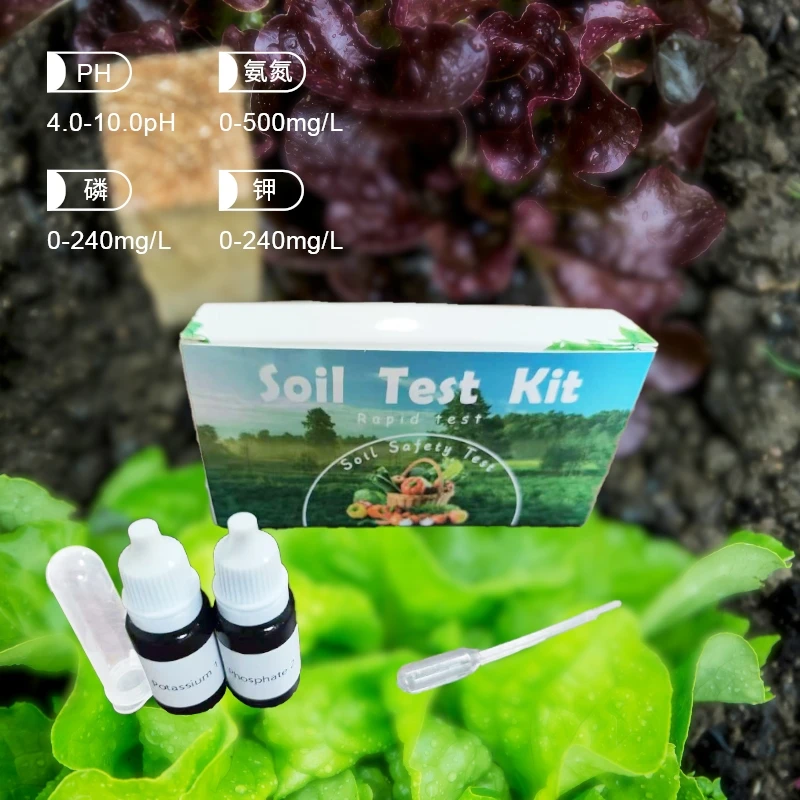 Soil Tester Soil Test Kit for pH Nitrogen Phosphorus Potassium Soil NPK Testing Kit Rapid Garden Tester for Plants Garden Lawn Farm