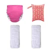 AIO XL 1 Pcs Cotton L Adjustable Adult Cloth Diaper + 1 Pcs 2 Pocket 30*40cm Diaper Bag + 2 Pcs Adult Cloth Diapers Inster 4