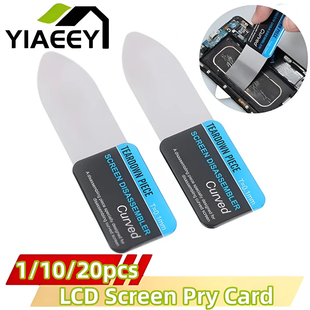 Mobile Phone Repair Tools Steel Metal Mobile Phone Curved LCD Screen Spudger Opening Pry Card Tools Ultra Thin Flexible Mobile Phone Disassemble Tool