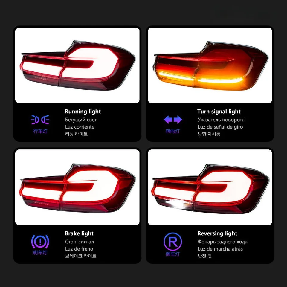 LED テールライト BMW F31 2013-2018 F31 ツーリング 3D リアランプ