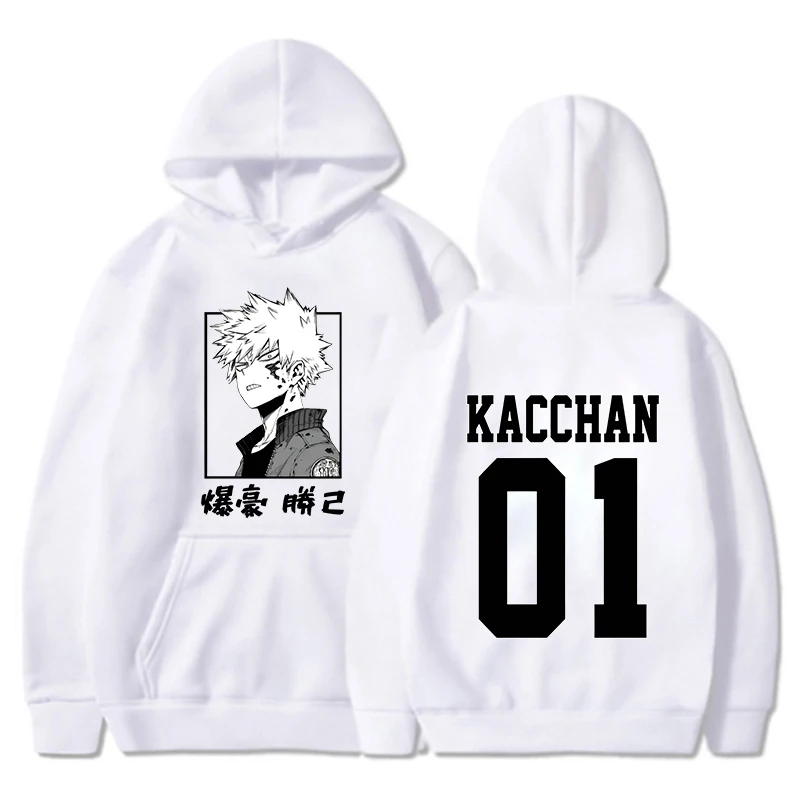 New Anime Bakugou Katsuki Printed Hooded Sweatshirt Autumn Winter