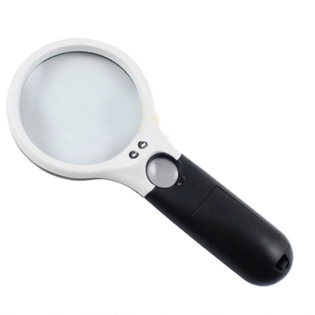 Magnifying Glass with Light 3x 45x Handheld Magnifier LED Lighted  Magnifying Glass Reading Small Prints Coins Map Drop Shipping