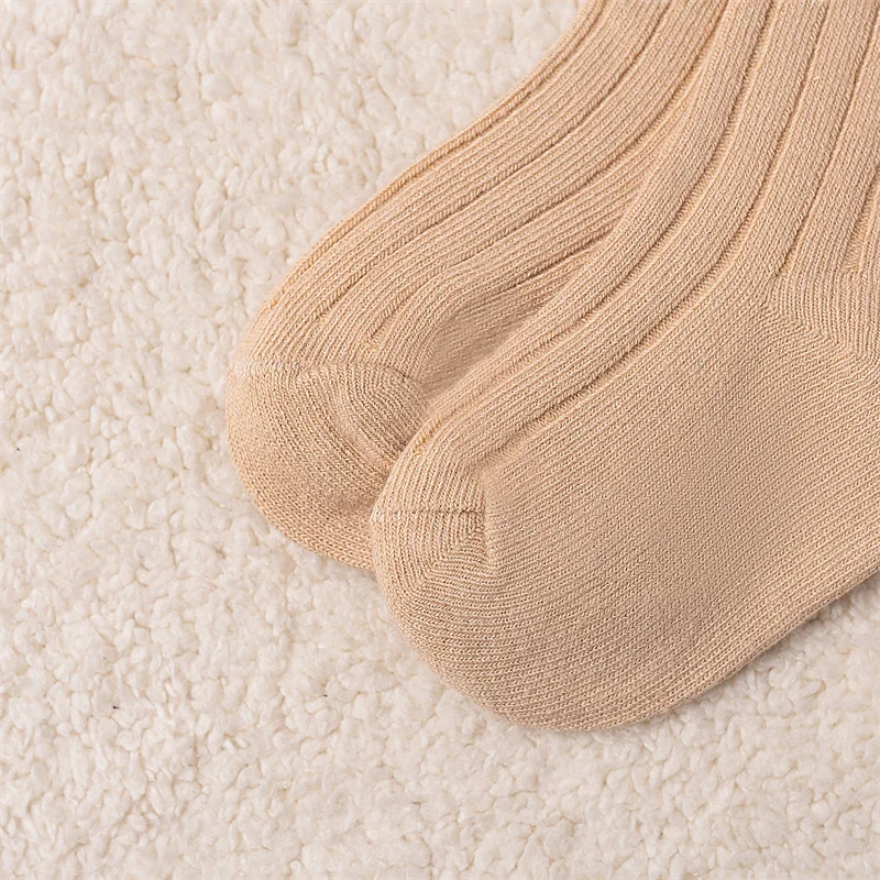 3 Paare/los Baby Ball Knie Hohe Socken Weiche Baumwolle Kinder Mädchen Nette Streifen Solide Socke Spanisch Kinder Lange Socken Für 0-8 jahre – Detail 21