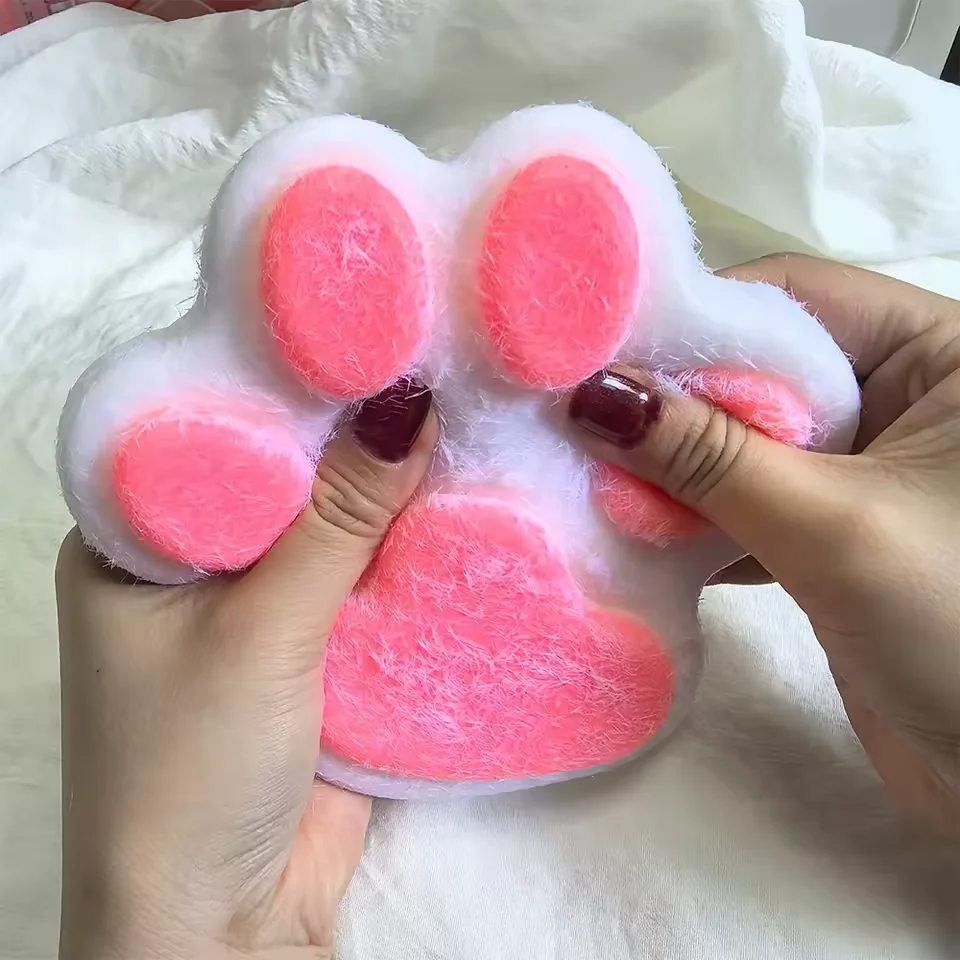 Large Cat Paw Squishy Fidget Toy Relief Relax Soft Squeeze Toy Pinch Decompression Slow Rebound Stress Relief Cute Cat Claw stress relief toys,mochi squishy toy,fidget toys