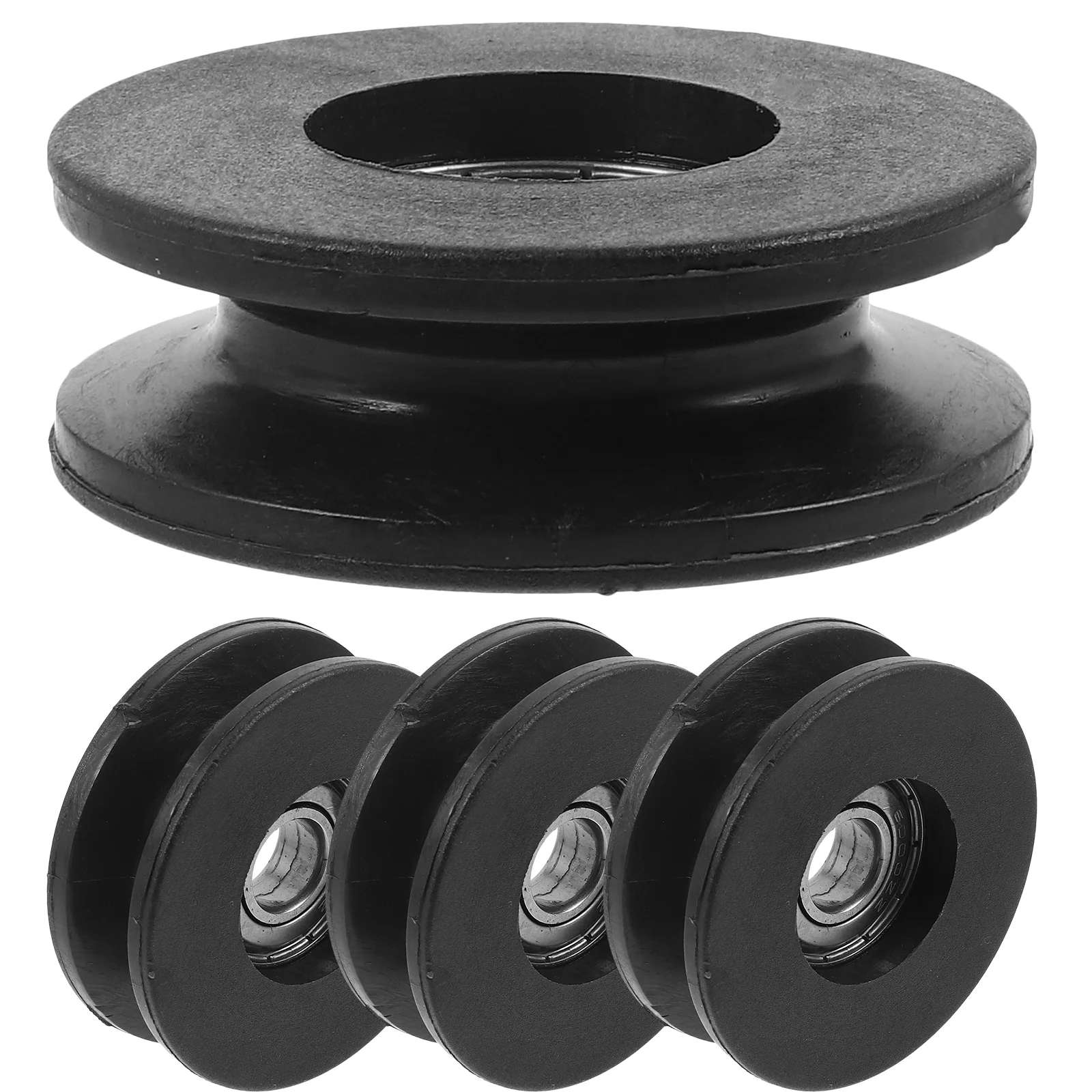

4Pcs Fitness Pulley Wheel Gym Bearing Pulley Wheel Nylon Gym Equipment Gym Accessory