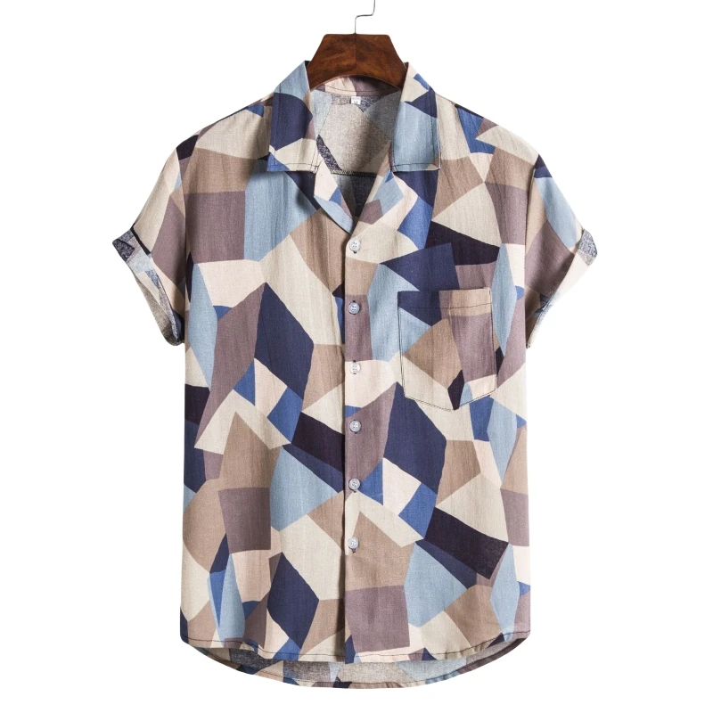 T-shirt Men Clothing Luxury Men's Shirt T-shirts Man Free Shipping Fashion Blouses Social Hawaiian Cotton High Quality Oversize