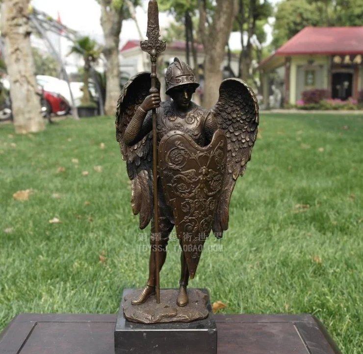 

Медный мощный бронец «меч», крылья ангела, Европейский классический крыльцо, винный шкаф, украшение для дома