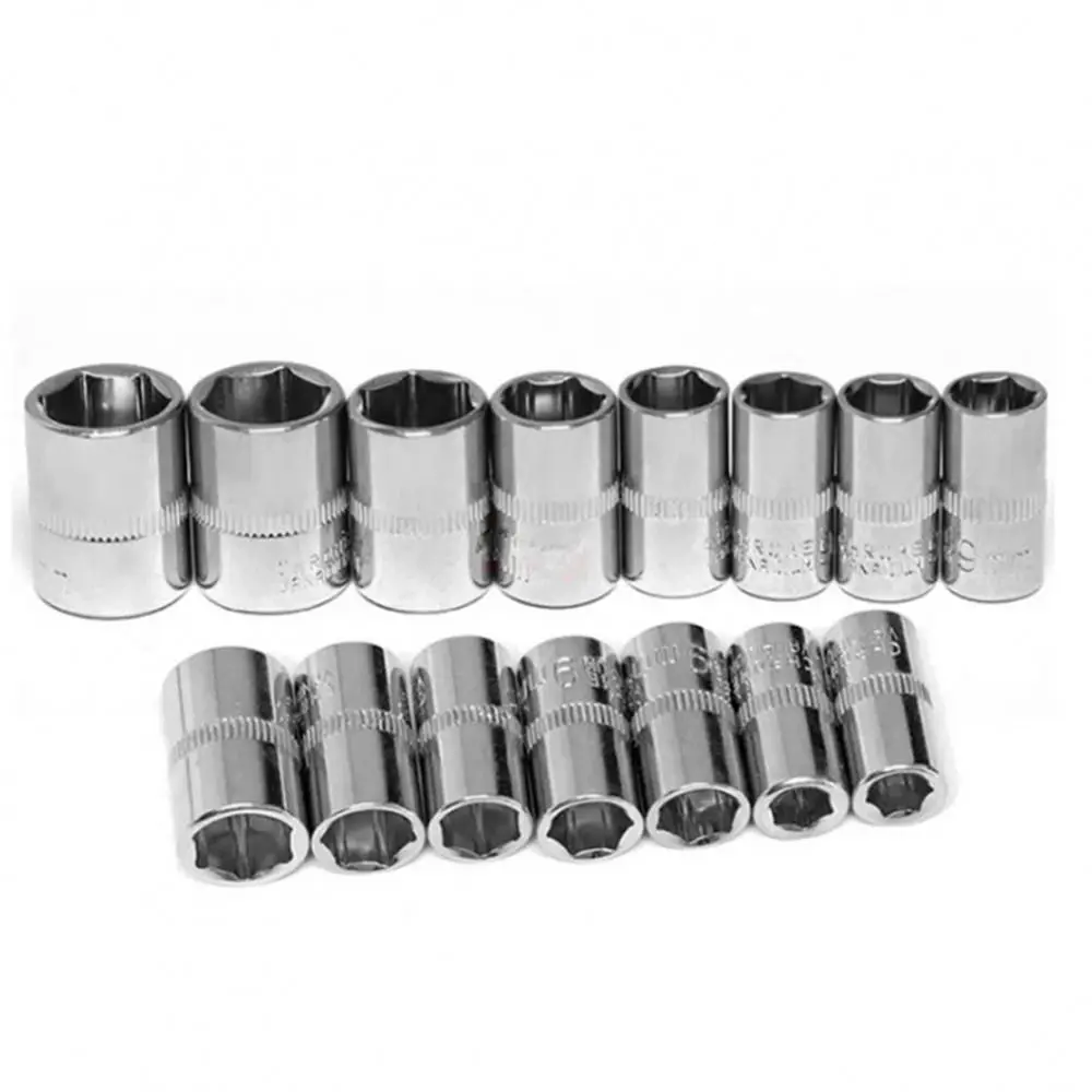 1 Stück neu für Ratschen drehmoments chl üssel Sechs kant buchse 1/4 "6,35mm Kopf Handwerkzeug metrische Schlüssel hülse 4-14mm Doppel end antriebs buchse – Detail 27