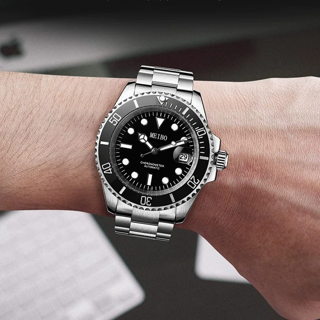 New Fashion Men Luxury Calendar Quartz Watch Mens Famous Stainless Steel - Image 2