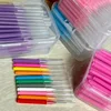 30/80/150/160Pcs I-type push pull interdental brush 0.6-1.5Mm Cleaning Between Teeth Oral Care Orthodontic I Shape Tooth Floss 4