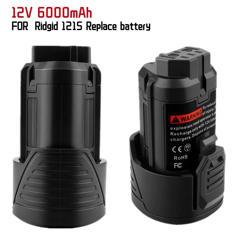 

6000mAh 12V L1215 Rechargeable Li-Lon Battery For Ridgid 12V L1215 BS12C,BS12C2,BSS12C L1215P L1215R