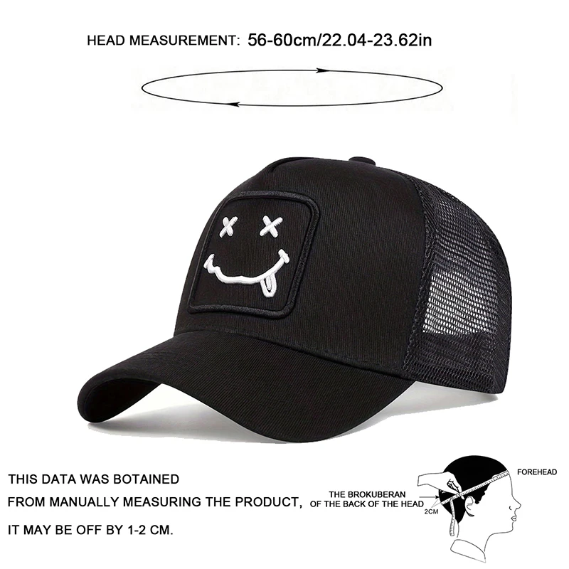 Unisex XX Baseballkappe mit Zungen-Stickerei, Frühling/Sommer Outdoor Verstellbare Freizeitmütze, Sonnenschutz-Hut, Sportkappe – Detail 7