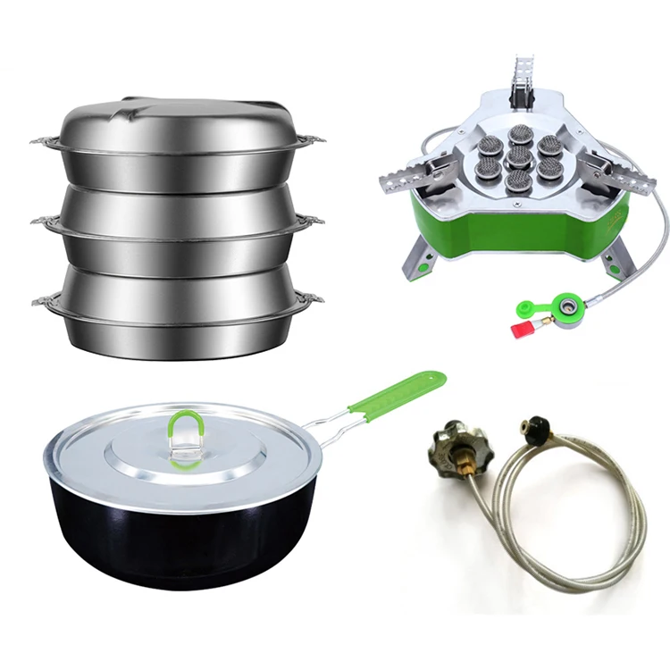 

YOUQI Brother Jaden BRS Outdoor Wok set Outdoor portable Cookware Camping non-stick folding single-pot wok