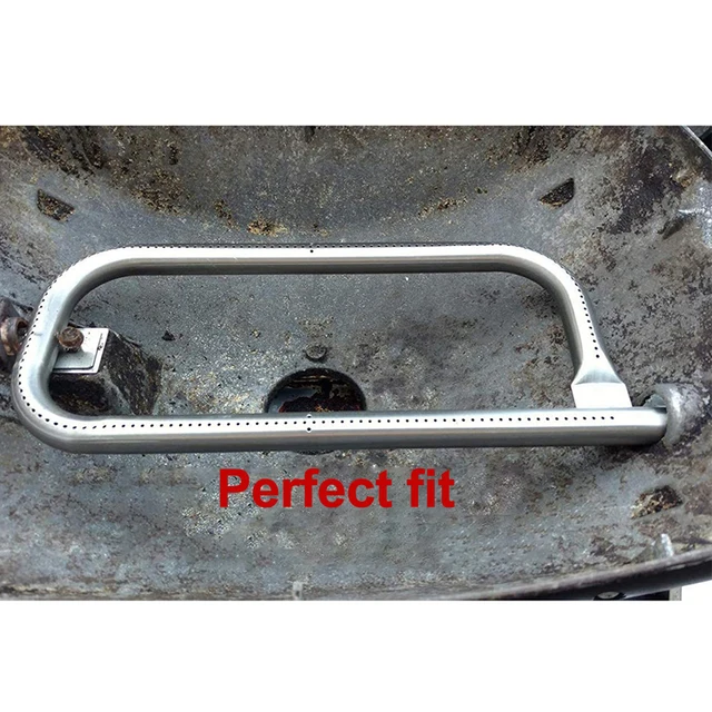 Tubo Bruciatore Per Grill Weber Serie Q - 43cm, Acciaio Inox 304, Per Q100 Q120 Q1000 Q1200 - Foto 4