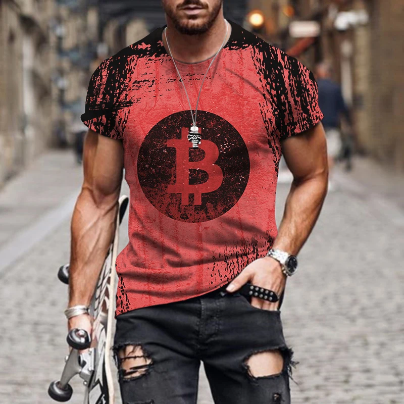 

Футболка мужская с коротким рукавом, свободная Повседневная рубашка с 3D принтом граффити, в европейском и американском стиле, лето