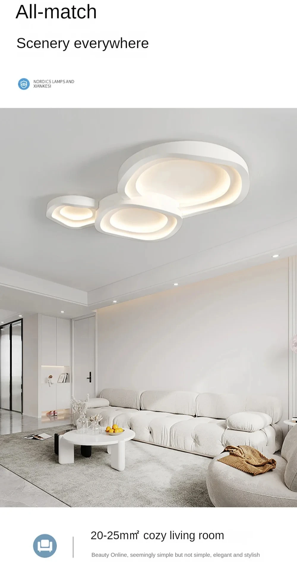 Minimalist White LED Ceiling Lamps Scb193031f0094e3a8914f70f24eb5d35C