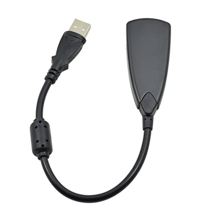 5HV2 컴퓨터 드라이브가 필요 없는 외부 사운드 카드 7.1 사운드 카드 USB 사운드 카드, 케이블이 있는 USB 카드