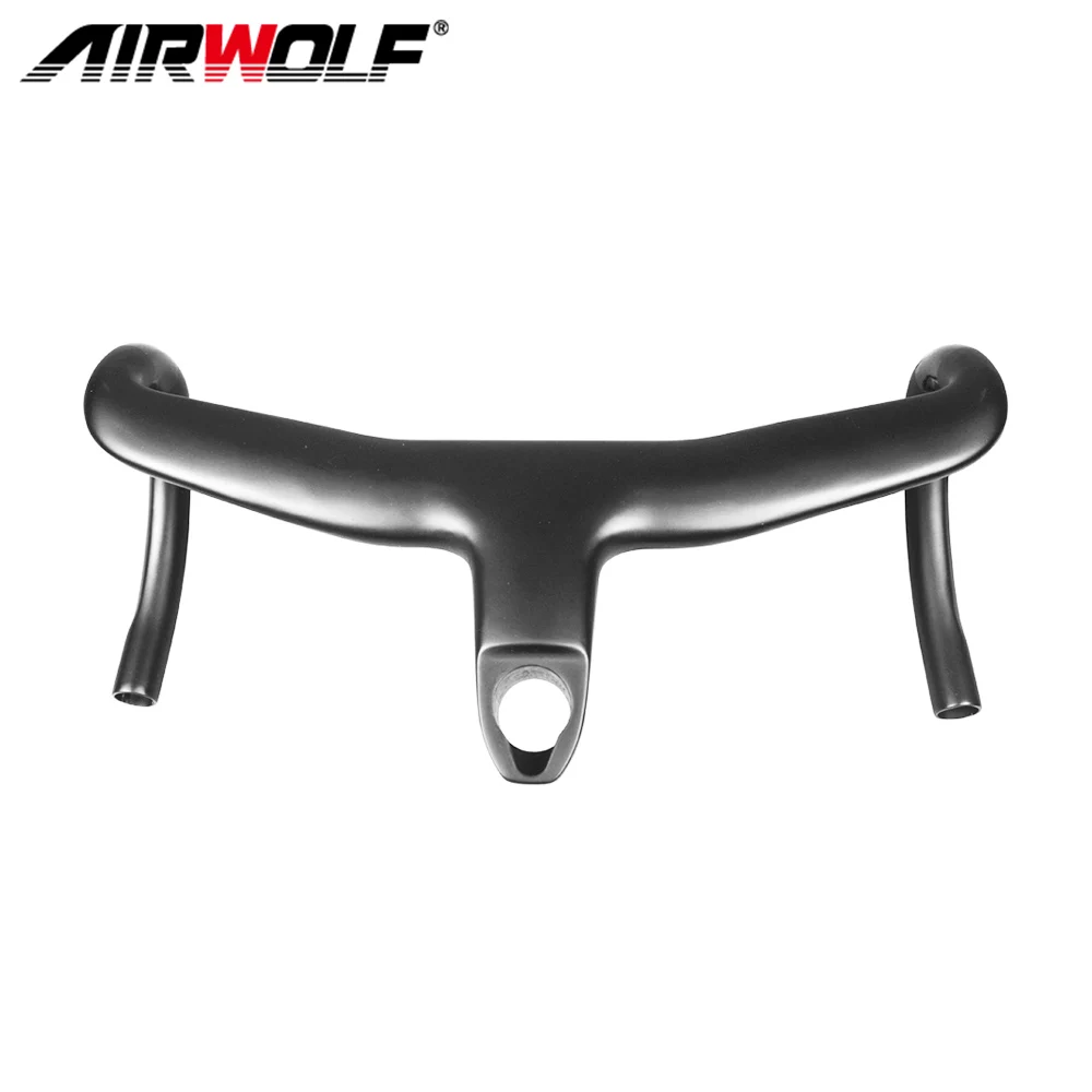 

Road bike carbon handlebar integrated UD matte/glossy carbon bicycle handlebar