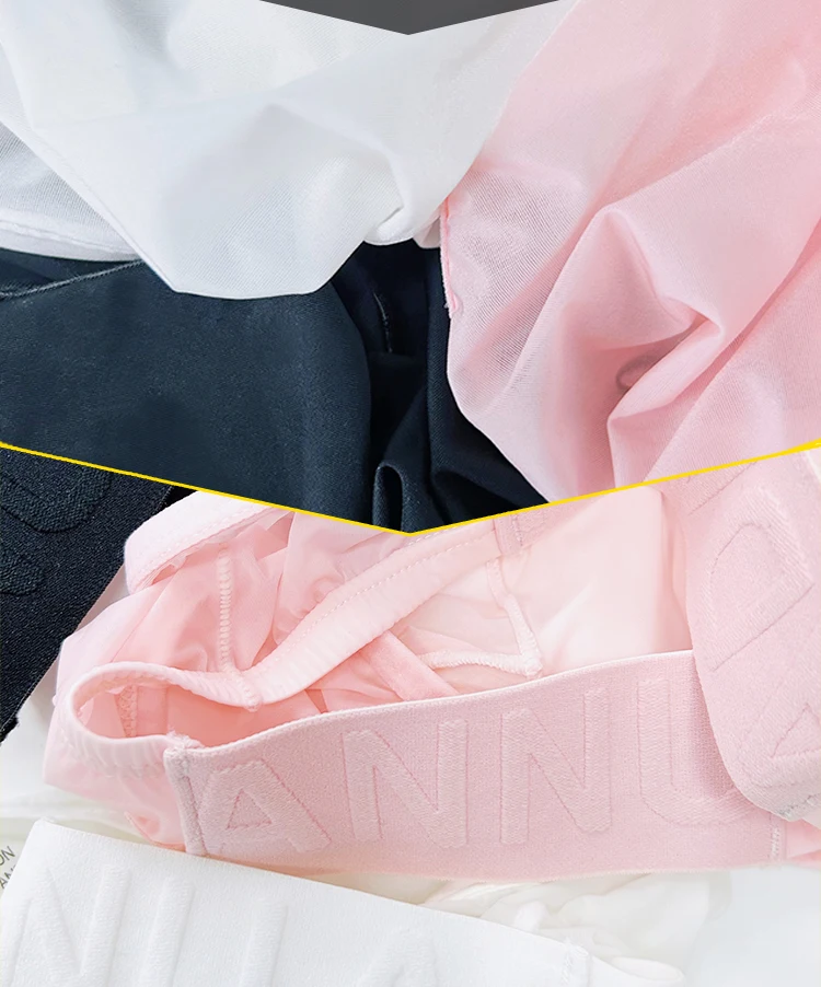 1/2/3PCS New Transparent Man Underwear Thong Nylon Sexy Low Waist Comfortable Fashionable Chinese Style Embossed Belt Underpants_voghion.com