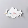 Creative Cute Star Moon Cloud Shape Nail-free Wall Clothes Hooks Kids Room Decorative Key Hanging Hanger Kitchen Storage Hook 1