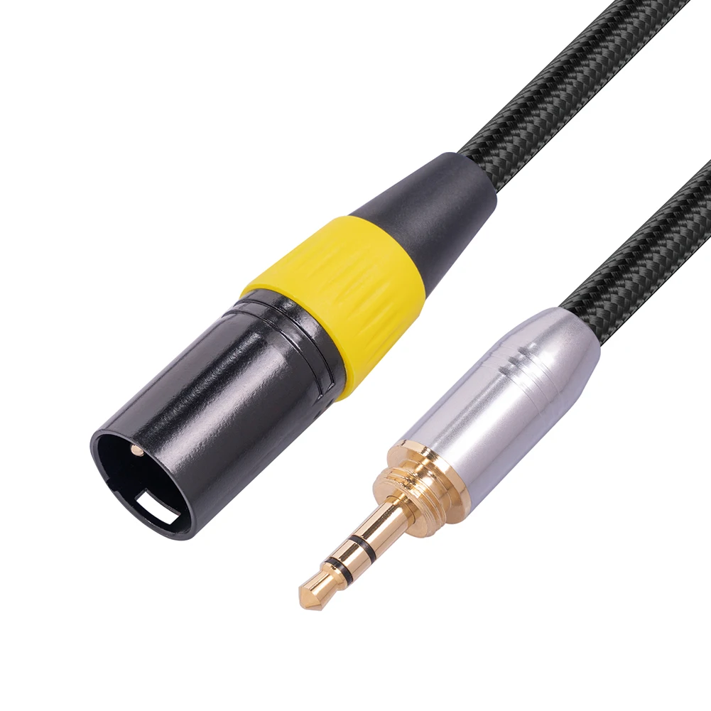 

3.5mm To 3Pin XLR Male Audio Cable With 6.35mm Connector For Mic Mixer HDTV DVD MP3 30cm Audio Line Male-Male Pro Audio Equipmen