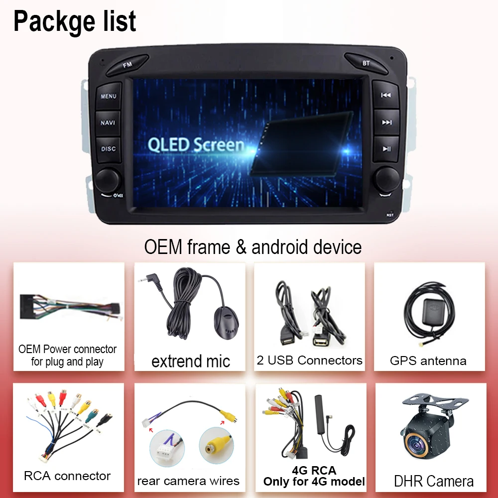 Android Car Radio For Mercedes Benz CLK W209 W203 W208 W463 Stereo Head Unit NO 2DIN DVD Multimedia Player Navigation GPS Screen