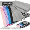 1pc Absorbent and Quick Drying Microfibre Travel Towel Quick Drying Super Soft Compact Sports Towel Camping Towel 2