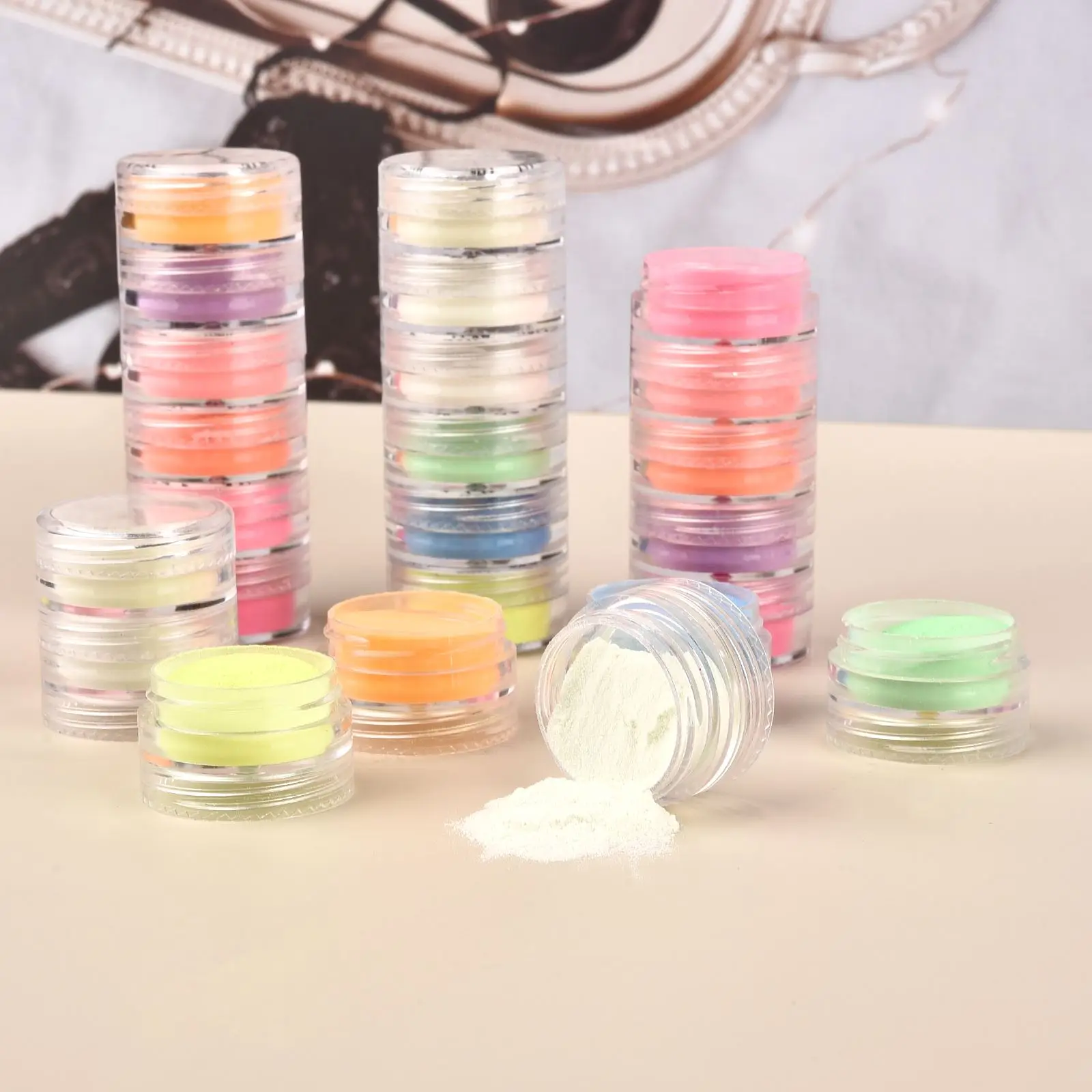 Luminous Powder Pigment Epoxy Resin Pigment 6 Colors Luminous Powder Resin Pigment Set Dye UV Resin Epoxy DIY Jewelry Crafts