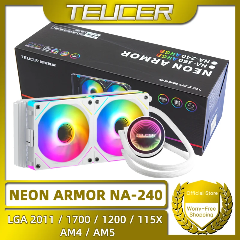 TEUCER NA-240 ARGB CPU Liquid Cooler 240mm AM5/AM4 LGA1700