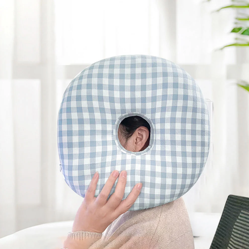 Side Sleeping Pillow Piercing for Ear Soft Pillows Donut Wedge Shape Tool Pain Reducing Travel 6
