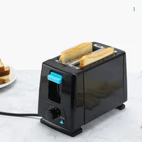 Bread Maker 1PC Home Use Stainless Steel Automatic Wide Double Slot Toaster Oven Sandwiches Toast Bread Donuts Breakfast Machine 2